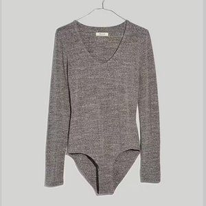 Madewell V-Neck Full-Coverage Bodysuit 4X